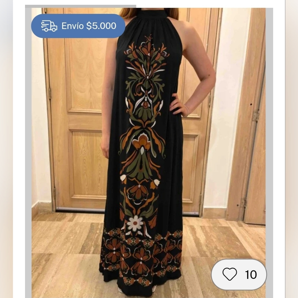 🌞 Ivey Street Black Floral Maxi Dress